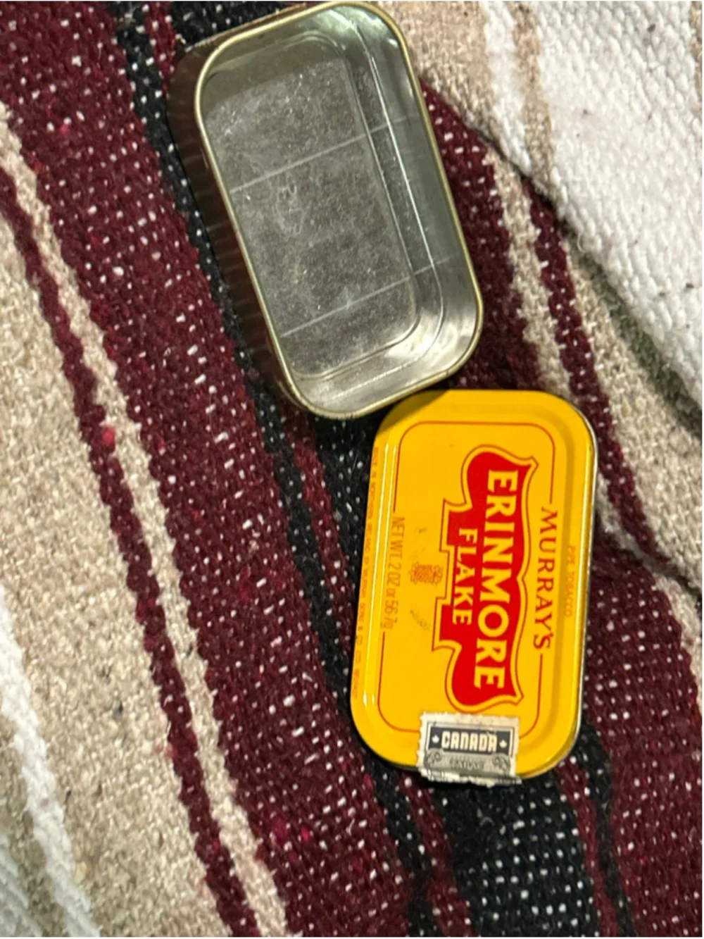 Murray's Erinmore Flake Pipe Tobacco Tin One Size Yellow Red
